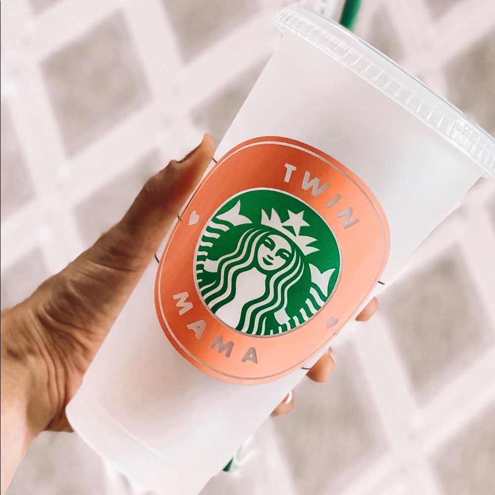 Customized Starbucks reuse cups!